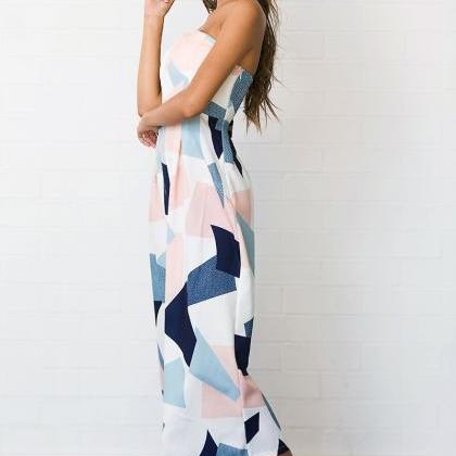 Sexy Strapless Seven-point Jumpsuit