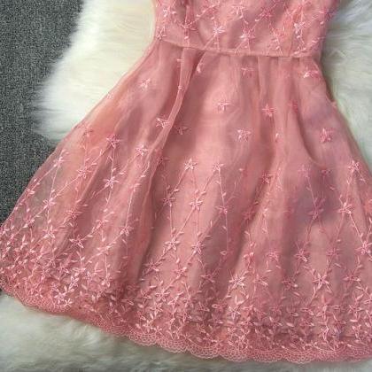 Chiffon Embroidery Dress