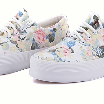 Floral Canvas Casual Shoes on Luulla