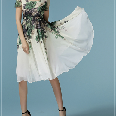 chiffon styles for slim ladies