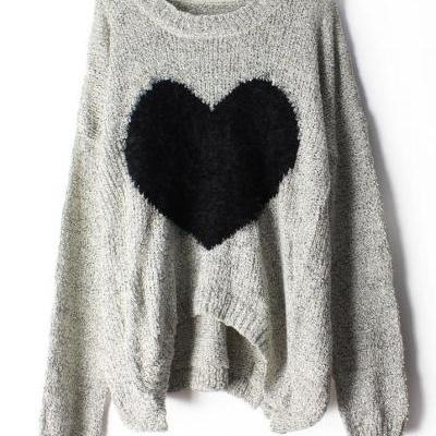 Heart Mohair Sweater