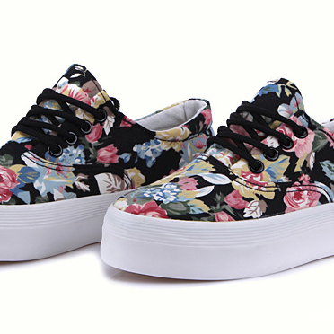 Floral Canvas Casual Shoes on Luulla
