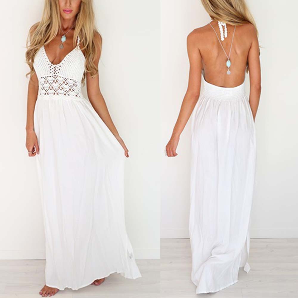 Sleeveless Dress White Dress on Luulla