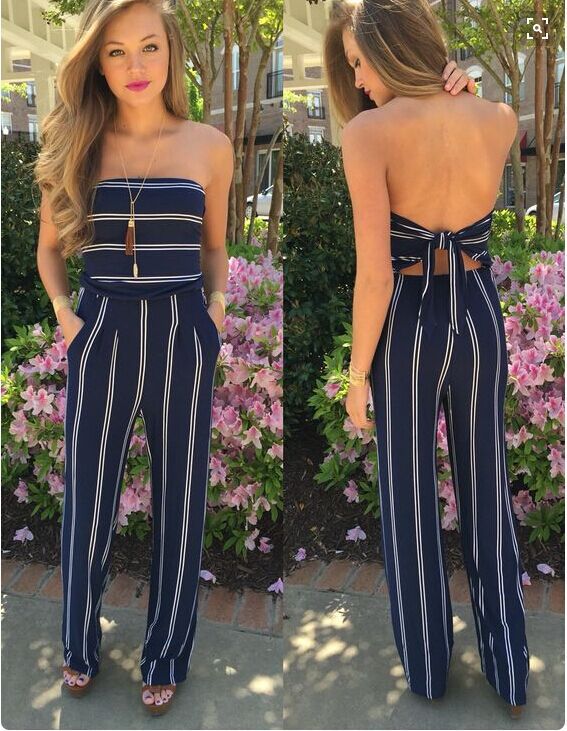 Strapless With Stripes With Leisure Suit on Luulla